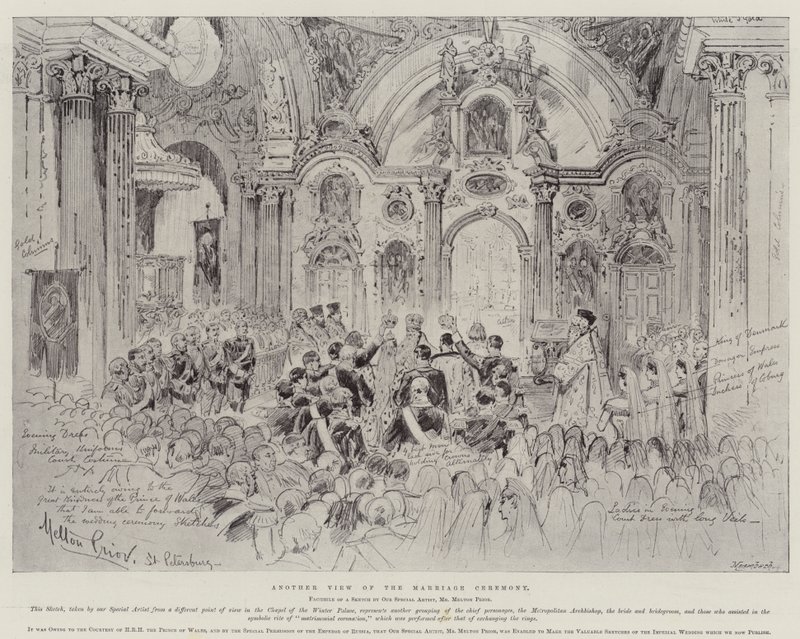 La boda de Nicolás II, Zar de Rusia de Melton Prior
