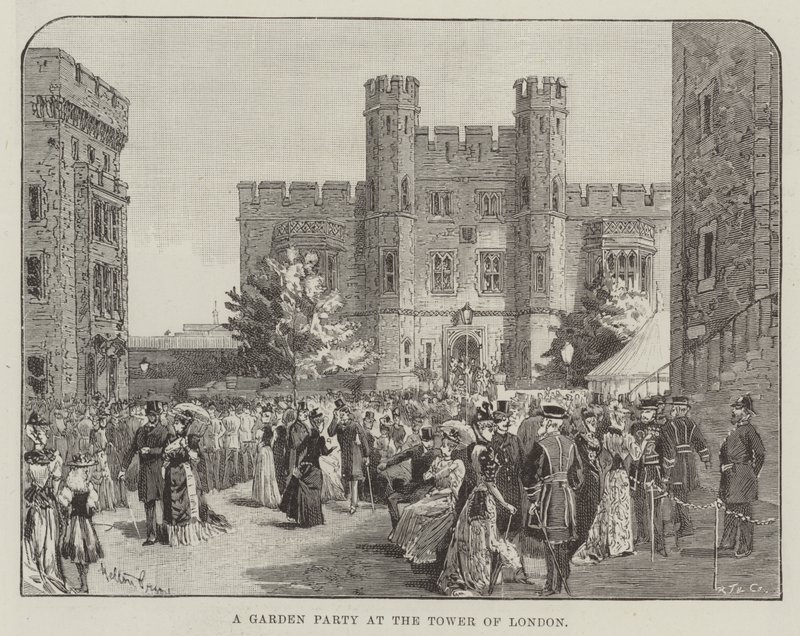 Una Fiesta en el Jardín en la Torre de Londres de Melton Prior