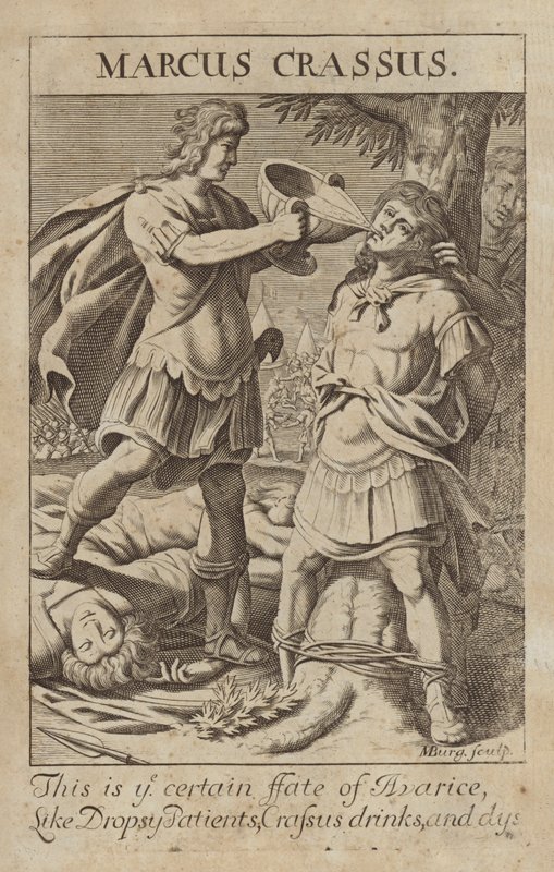 Marco Licinio Craso, general y político romano de Michael Burghers