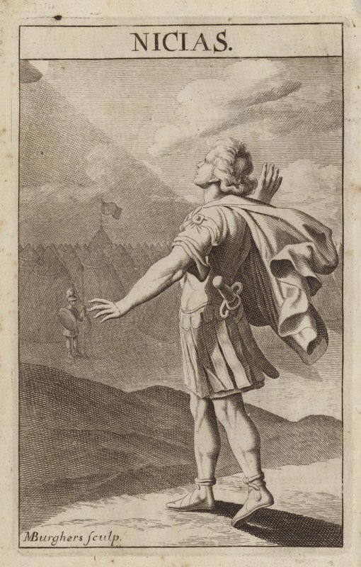 Nicias, político ateniense y general de la Guerra del Peloponeso de Michael Burghers