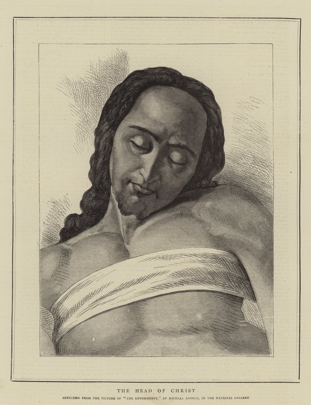 La cabeza de Cristo de Michelangelo Buonarroti