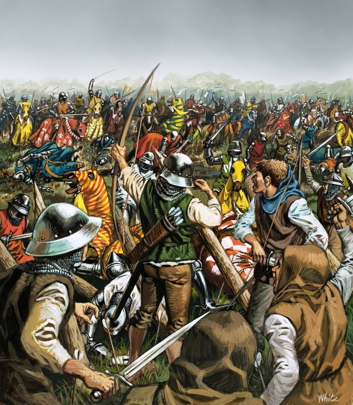 Batalla de Agincourt de Mike (20th century) White
