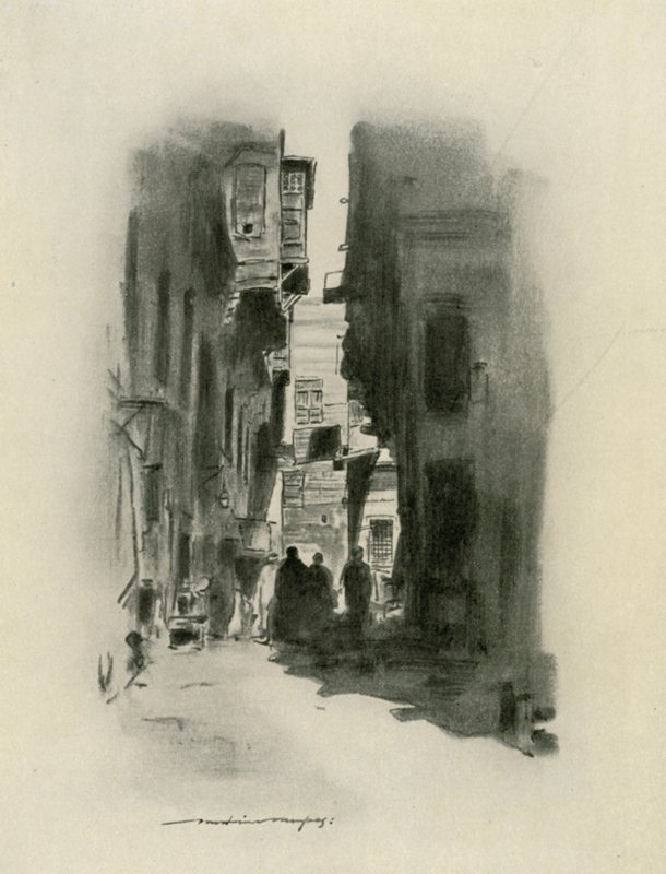 Una calle de El Cairo de Mortimer Ludington Menpes