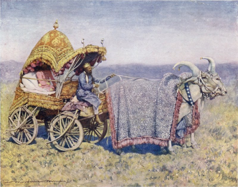 Un Carro de Bueyes Nativo de Bikanir de Mortimer Ludington Menpes