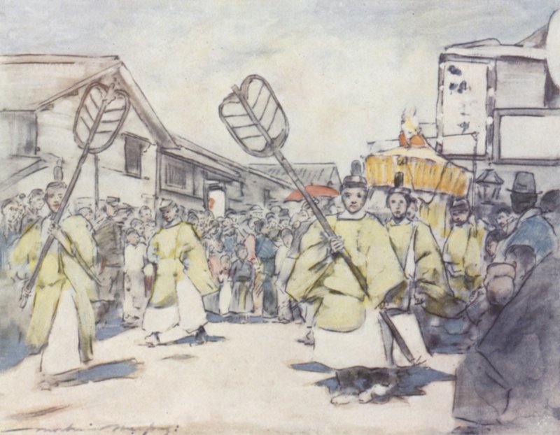 Una procesión religiosa de Mortimer Ludington Menpes