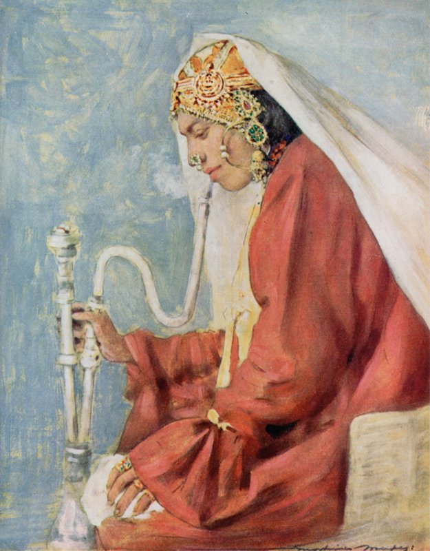 Una chica cantando de Mortimer Ludington Menpes