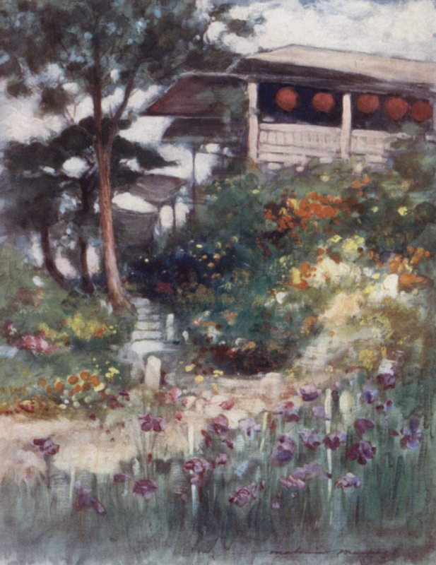 Un Jardín de Iris de Mortimer Ludington Menpes