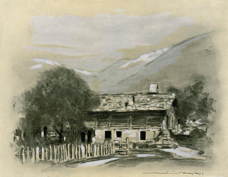 Chalet cerca de Lucerna de Mortimer Ludington Menpes