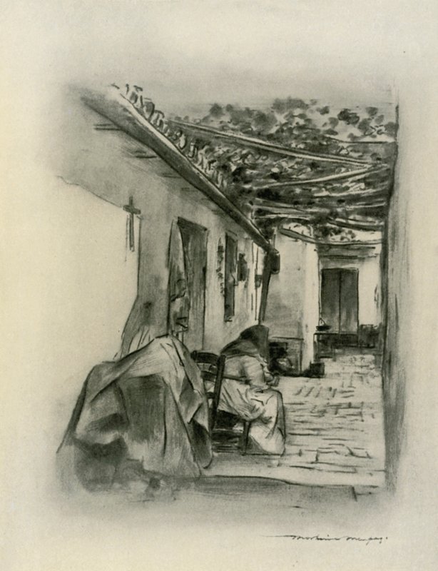 Patio en Sevilla de Mortimer Ludington Menpes