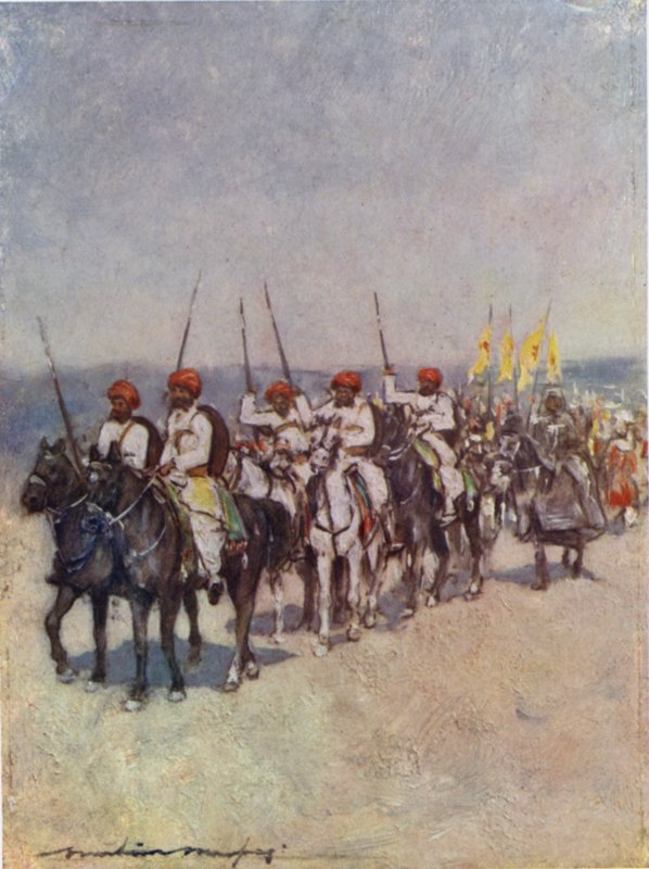 Portadores de lanzas de Cutch de Mortimer Ludington Menpes