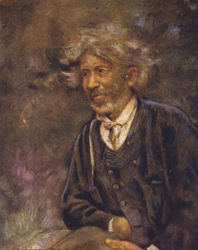 Un mendigo (litografía en color) de Mortimer Ludington Menpes