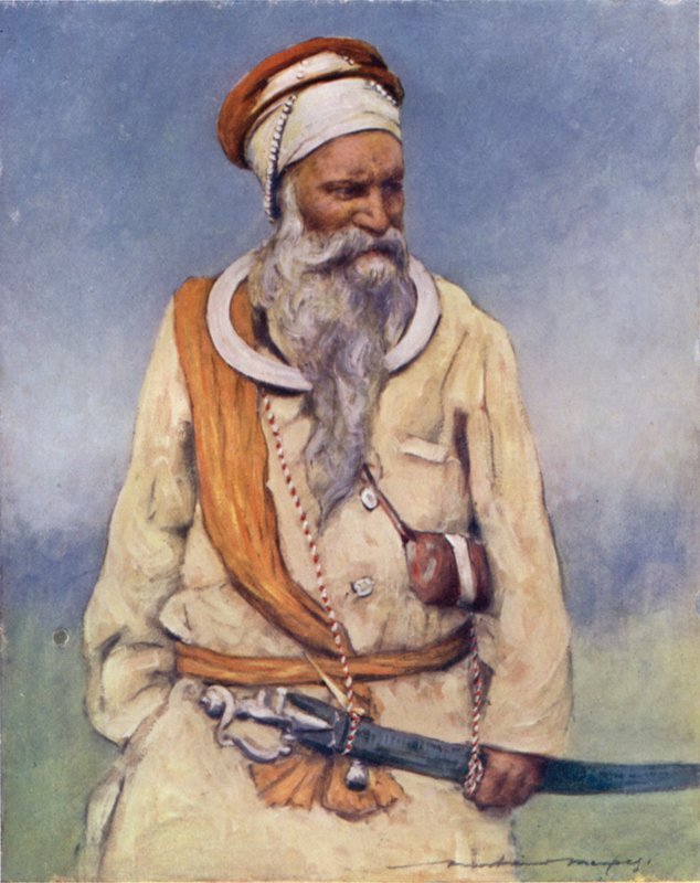 Un Guerrero Sikh de Mortimer Ludington Menpes