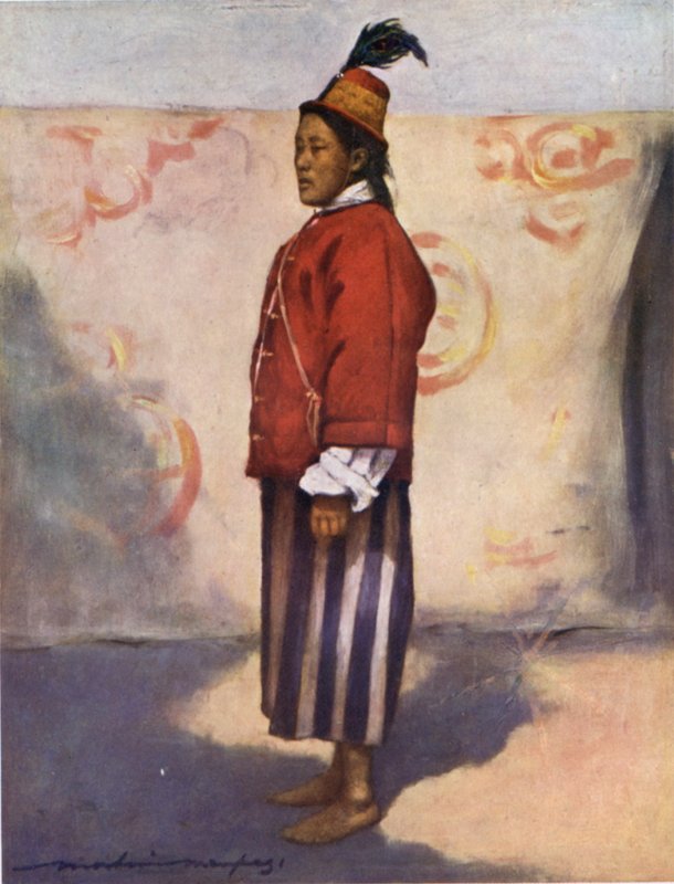 Un soldado del Maharajá de Sikkim de Mortimer Ludington Menpes