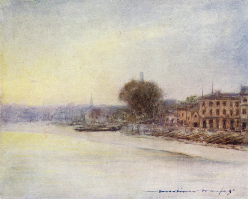 Más allá del puente de Hammersmith de Mortimer Ludington Menpes