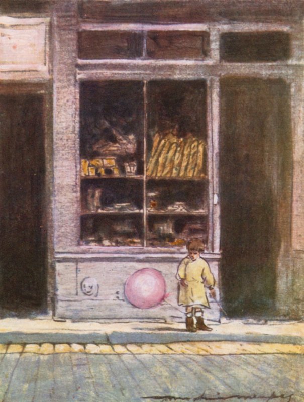 Tienda de pan cerca del mercado central de Mortimer Ludington Menpes
