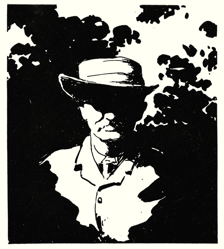 Cecil J Rhodes en su jardín, Kenilworth, Kimberley de Mortimer Ludington Menpes