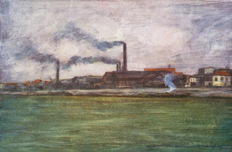 Chimeneas de fábrica de Mortimer Ludington Menpes