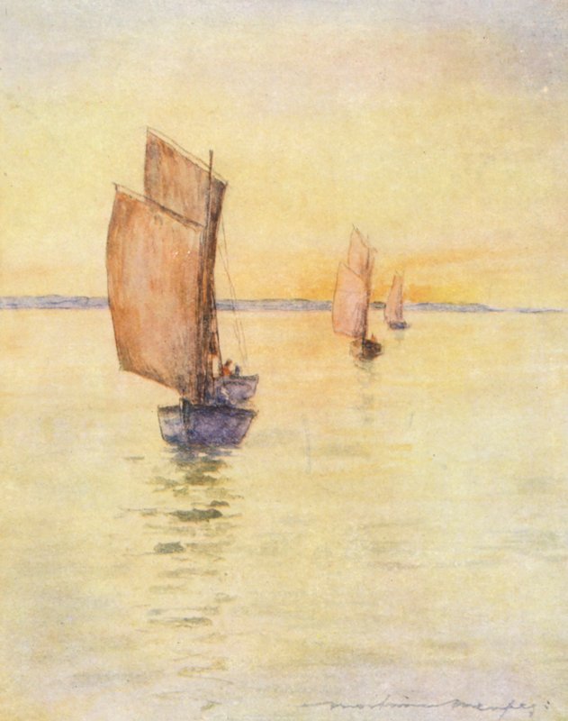 Homeward Bound (litografía en color) de Mortimer Ludington Menpes