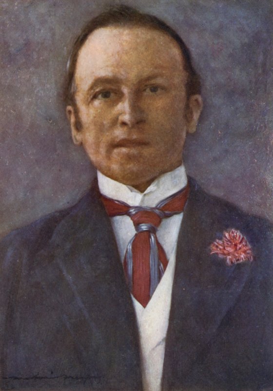 Lord Curzon en su estudio en Delhi de Mortimer Ludington Menpes