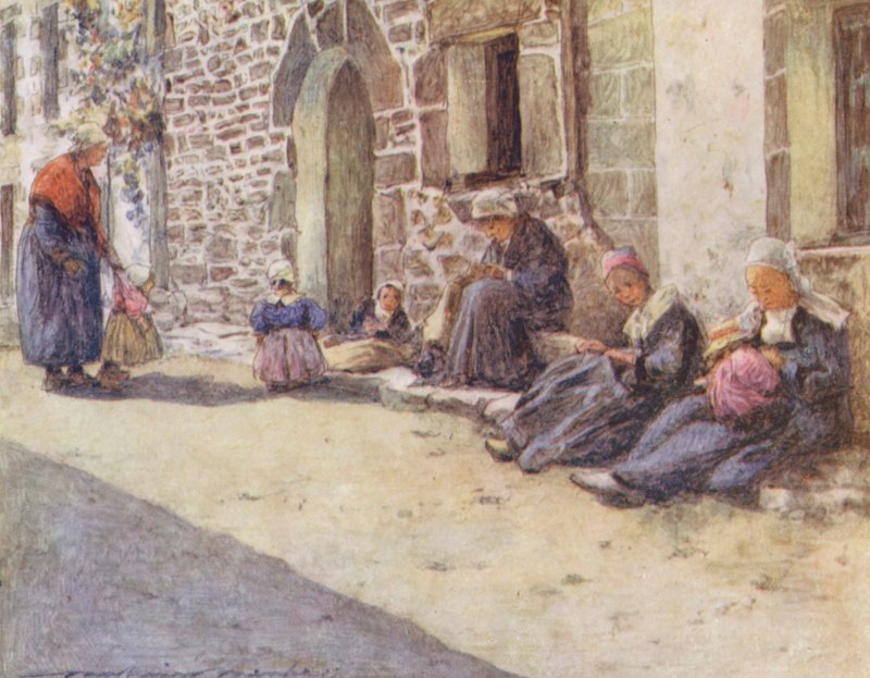 Mediodía (litografía en color) de Mortimer Ludington Menpes