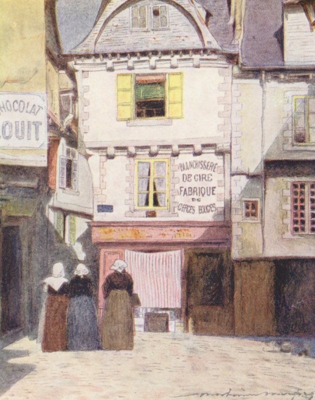 Place Henri Quatre, Vannes (litografía en color) de Mortimer Ludington Menpes