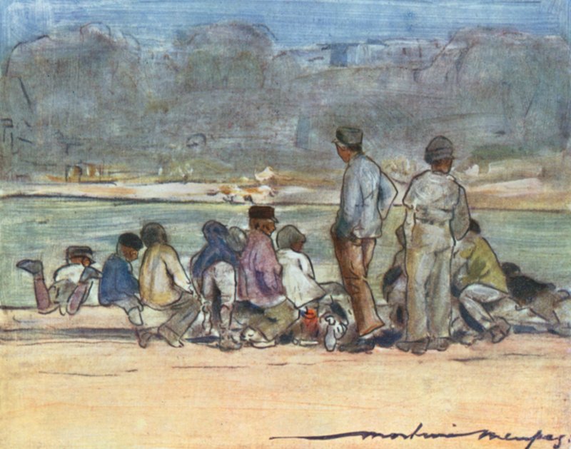 Estanque en los Jardines de las Tullerías de Mortimer Ludington Menpes