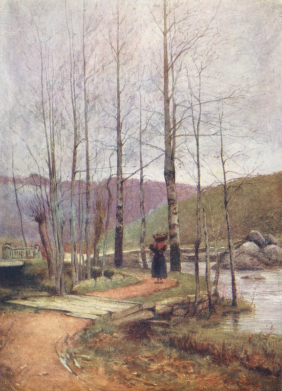 El Puente, Pont-Aven (litografía en color) de Mortimer Ludington Menpes