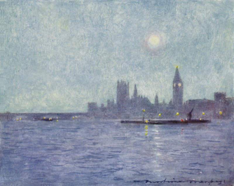 Westminster de noche de Mortimer Ludington Menpes