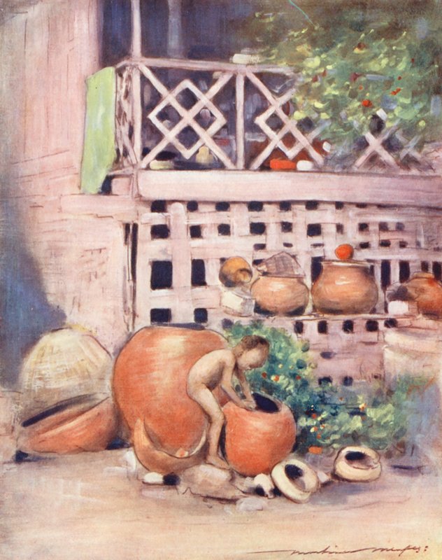Niños del mundo: Birmanos, pintorescos juguetes (litografía en color) de Mortimer Ludington Menpes
