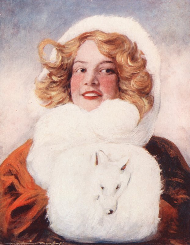 Niños del mundo: Canadian, Trixy (litografía en color) de Mortimer Ludington Menpes