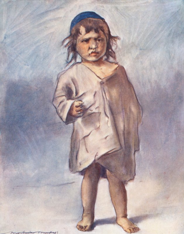 Niños del mundo: Cashmere, Cross (litografía en color) de Mortimer Ludington Menpes