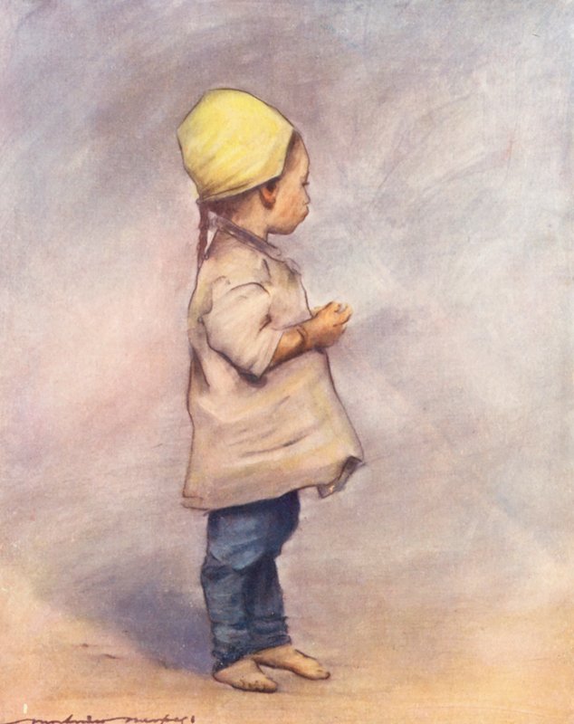 Niños del mundo: Una niña china (litografía en color) de Mortimer Ludington Menpes