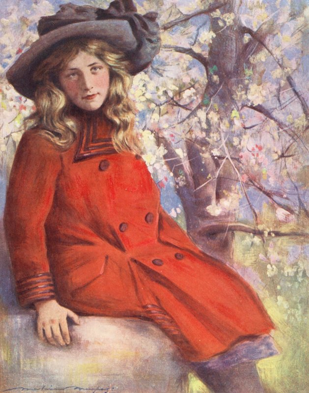 Niños del mundo: Inglés, May Blossoms (litografía en color) de Mortimer Ludington Menpes