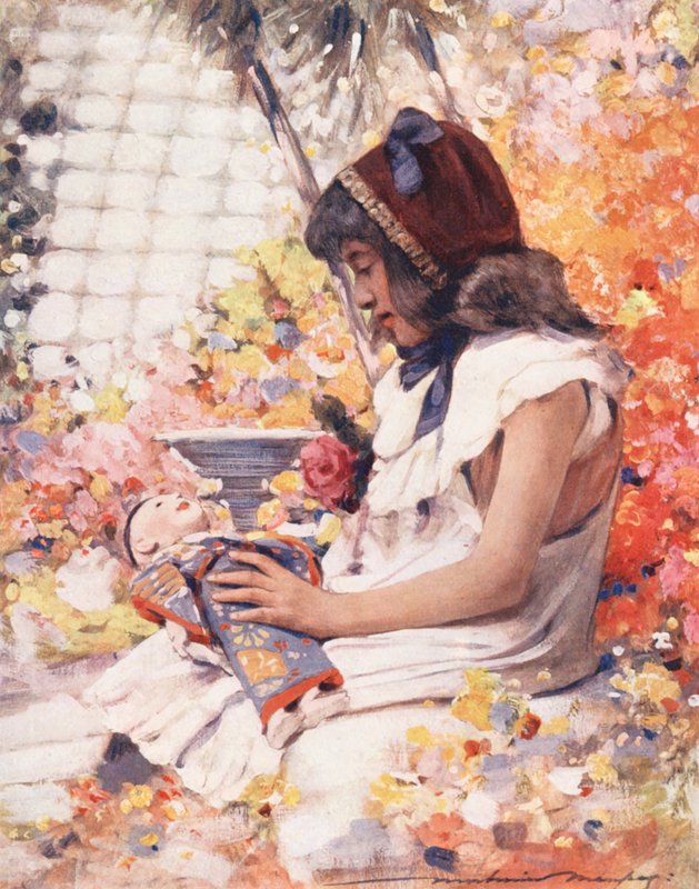 Niños del mundo: Francés, En el Conservatorio (litografía en color) de Mortimer Ludington Menpes