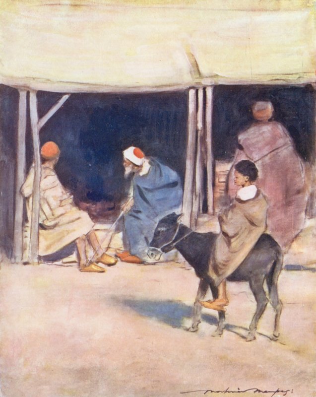Niños del mundo: Moro, Mediodía (litografía en color) de Mortimer Ludington Menpes
