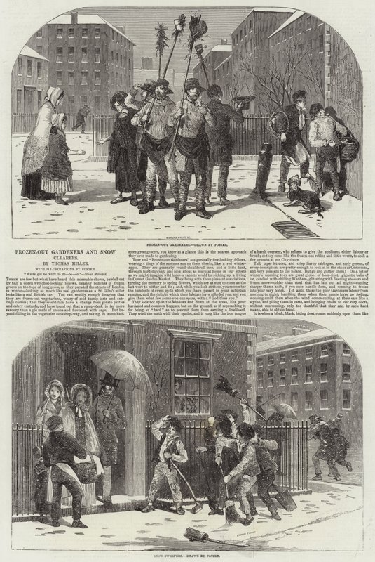 Jardineros congelados y limpiadores de nieve de Myles Birket Foster