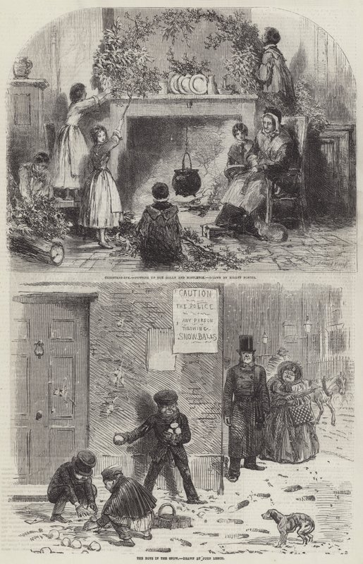 Bocetos de Navidad de Myles Birket Foster