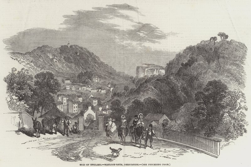 Balnearios de Inglaterra, Matlock-Bath, Derbyshire de Myles Birket Foster
