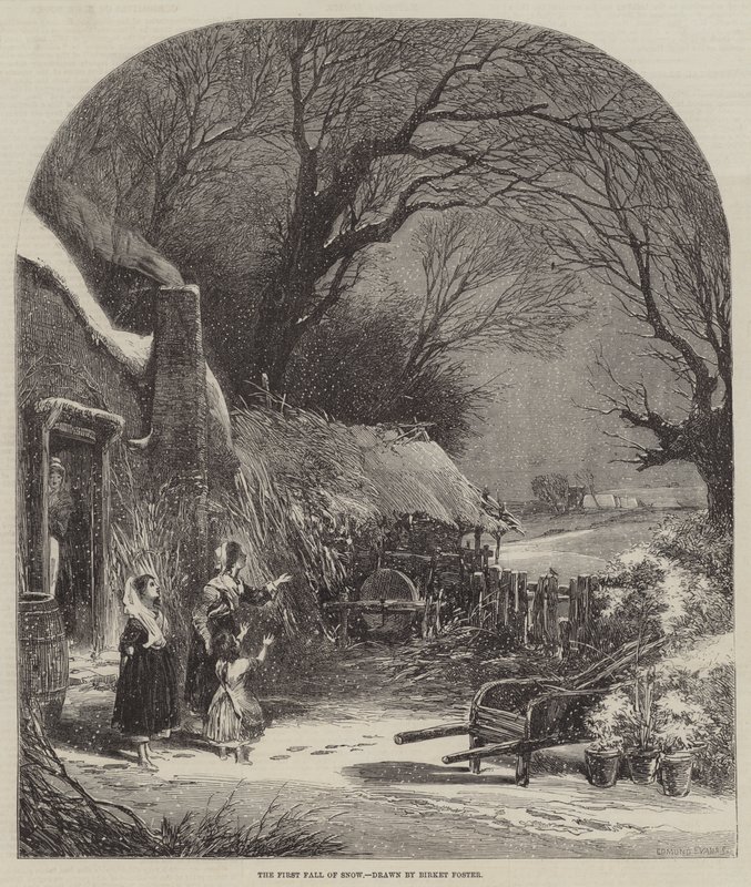 La Primera Caída de Nieve de Myles Birket Foster