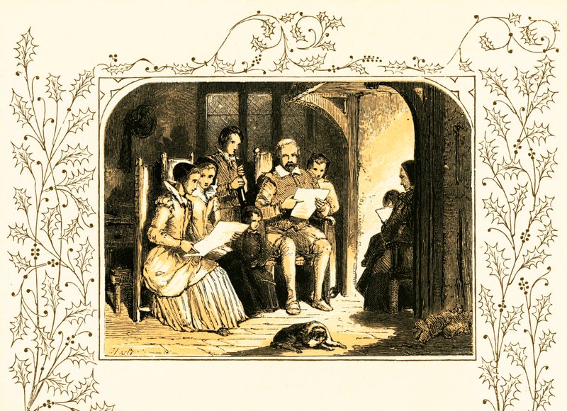 Cantando villancicos de Myles Birket Foster