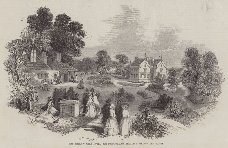 El Hotel Harlow Carr y los Manantiales y Baños Alcalinos Sulfurosos de Myles Birket Foster