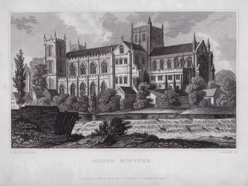 Minster de Ripon de Nathaniel (after) Whittock
