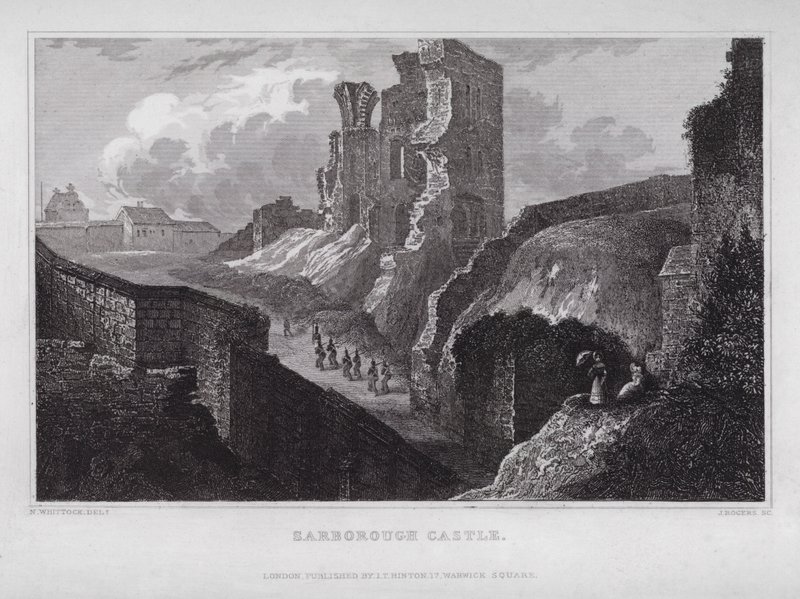 Castillo de Sarborough de Nathaniel (after) Whittock