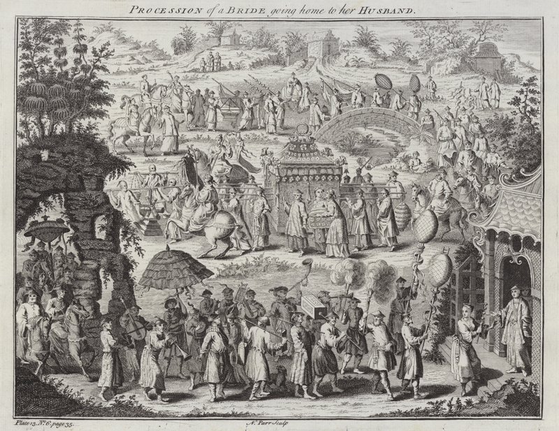 Procesión de una novia yendo a casa de su esposo de Nathaniel Parr