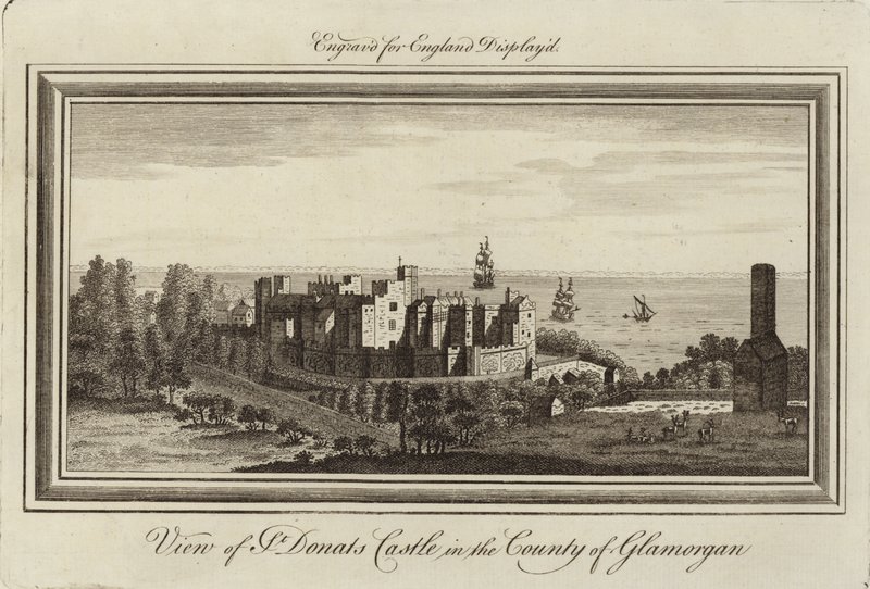 Castillo de St Donats de Nathaniel and Samuel Buck