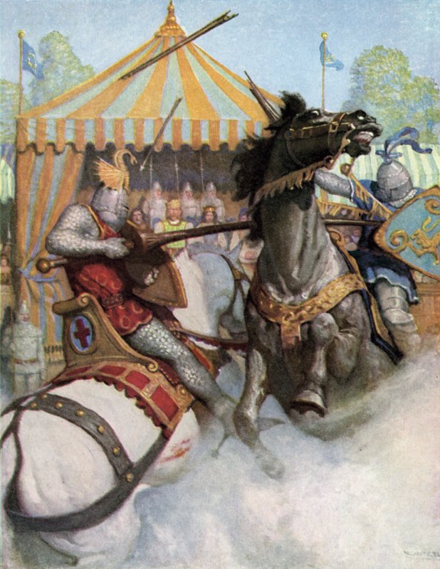 Un torneo en los días del Rey Arturo de Newell Convers Wyeth