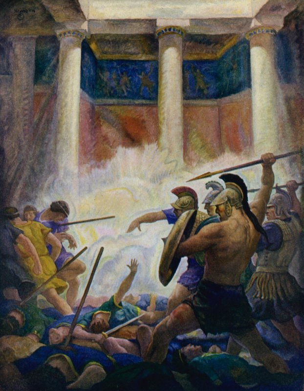 Odisea: La matanza de los pretendientes de Newell Convers Wyeth