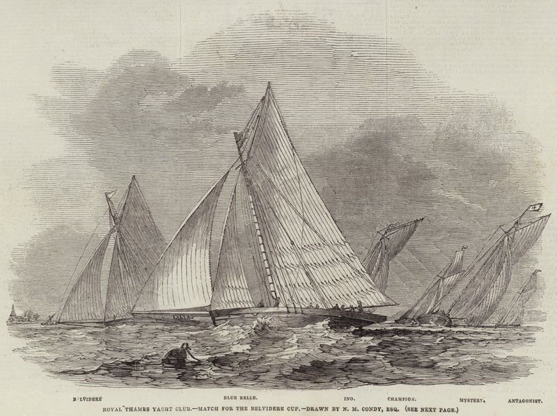 Royal Thames Yacht Club, competencia por la Copa Belvidere de Nicholas Matthews Condy