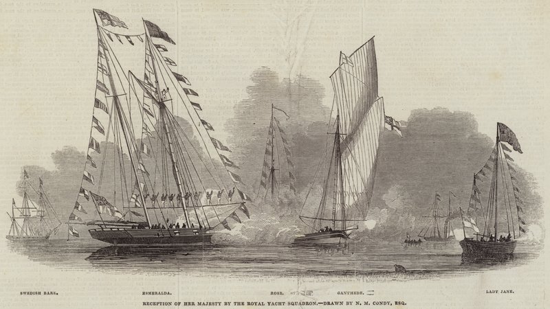 Recepción de Su Majestad por el Royal Yacht Squadron de Nicholas Matthews Condy