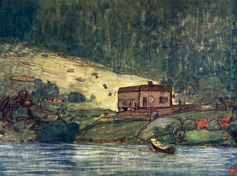 Noruega: Una pequeña granja a la orilla del río en Gjora de Nico Jungman